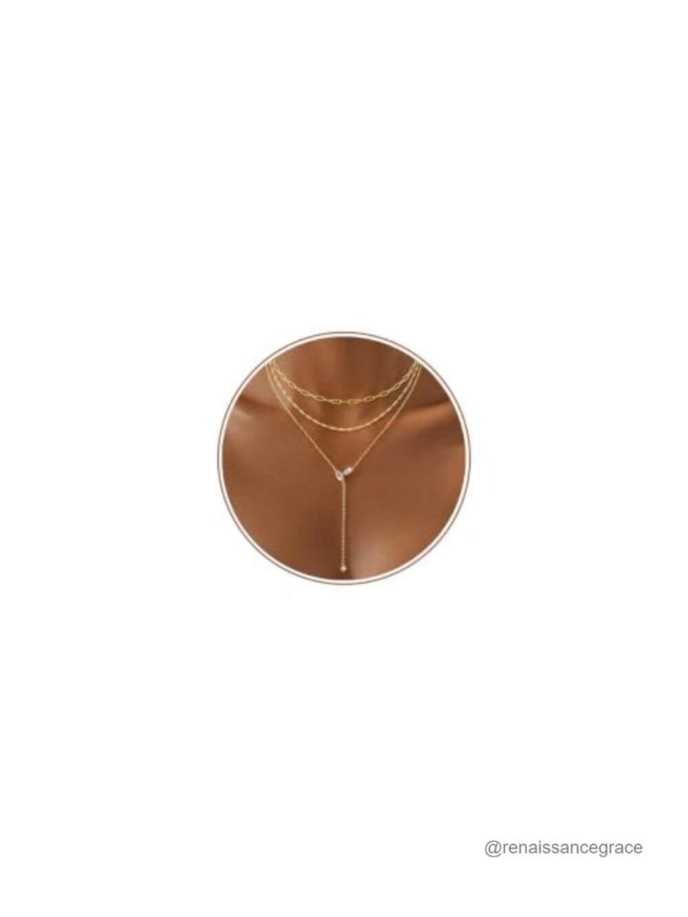 Gold Plated Layered Necklace Set for Women